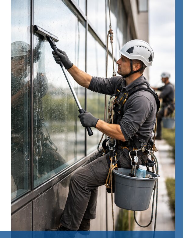 Мойка стеклянных фасадов в Самаре от 202 р. | ВЫСОТНИК-Смр