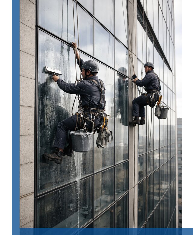 Профессиональная мойка стеклянных фасадов зданий в Самаре