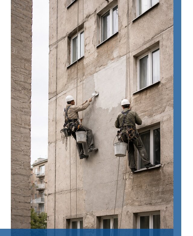 Косметический ремонт фасада в Самаре от 1112 р. | ВЫСОТНИК-Смр