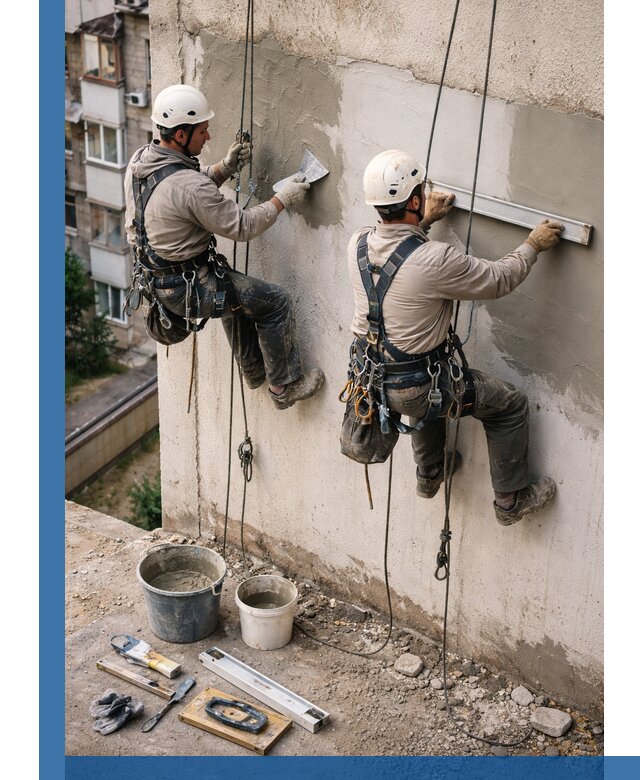 Комплексный ремонт штукатурного фасада с гарантией в Самаре