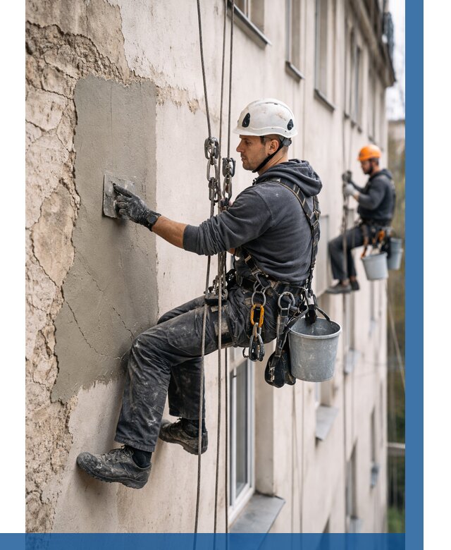 Восстановление штукатурки фасада в Самаре от 1213 р. | ВЫСОТНИК-Смр