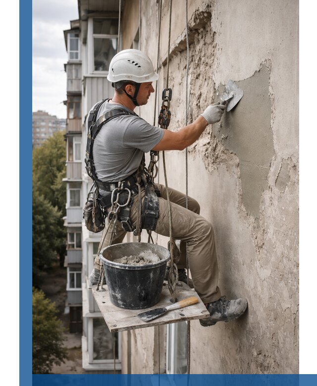 Восстановление фасадной штукатурки в Самаре с гарантией качества
