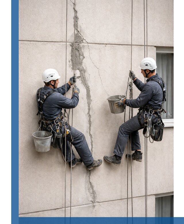 Заделка трещин на фасаде в Самаре с гарантийным ремонтом