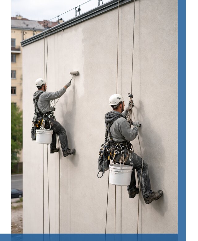 Покраска оштукатуренного фасада в Самаре от 323 р. | ВЫСОТНИК-Смр