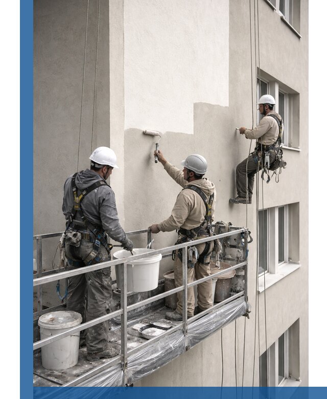 Покраска оштукатуренного фасада в Самаре под ключ с гарантией