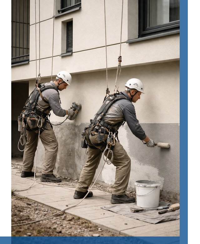 Окраска цоколя здания в Самаре от 455 р. под ключ | ВЫСОТНИК-Смр