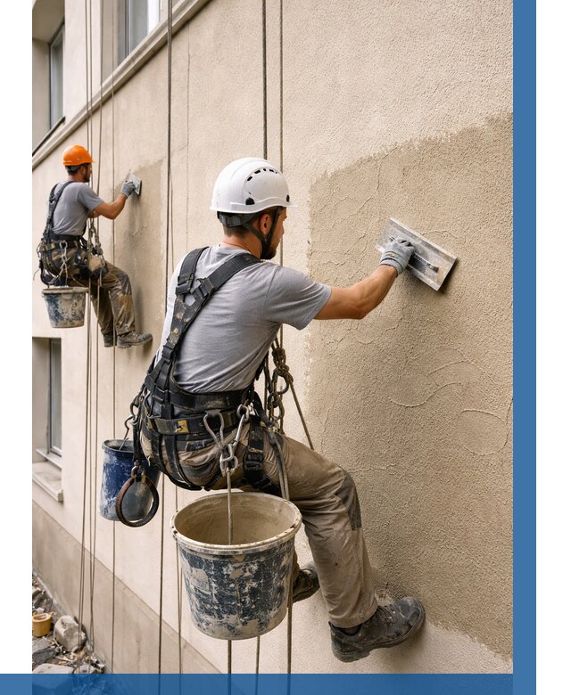 Декоративная штукатурка фасада в Самаре от 1213 р. | ВЫСОТНИК-Смр