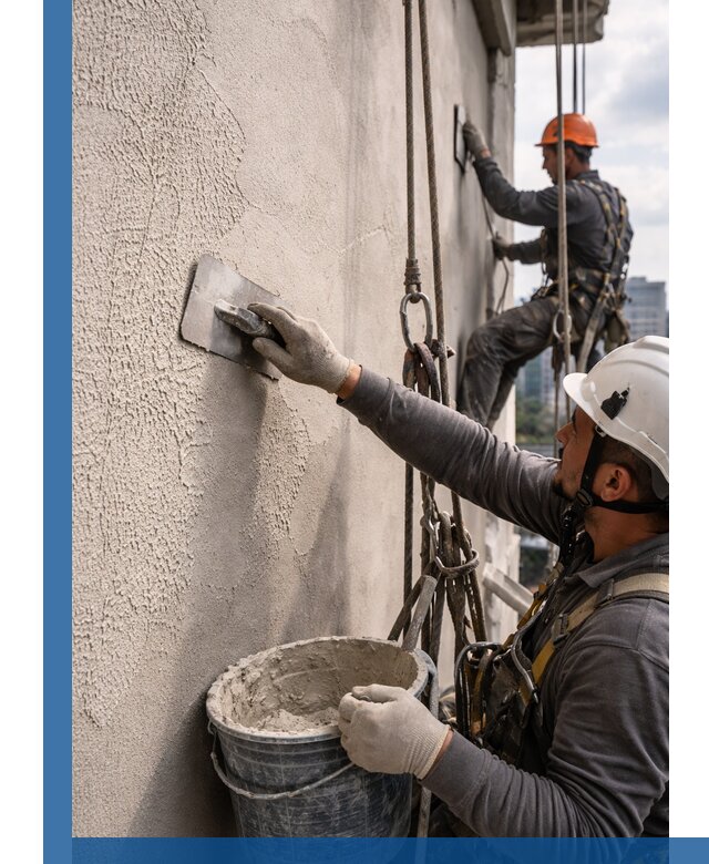 Декоративная штукатурка фасада с утеплением и защитой в Самаре