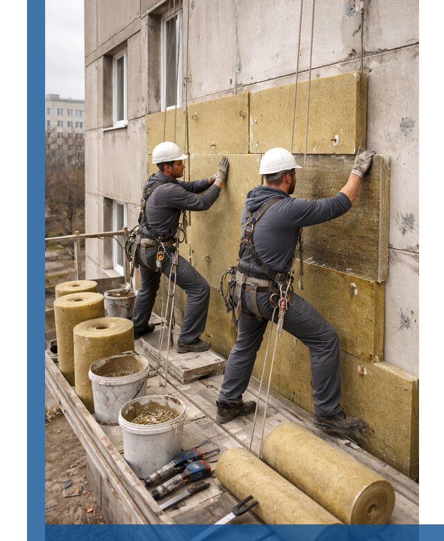 Утепление фасада минватой в Самаре под ключ с гарантией