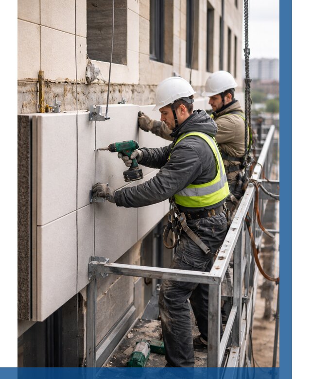 Монтаж фасадных термопанелей в Самаре от 1516 р. | ВЫСОТНИК-Смр