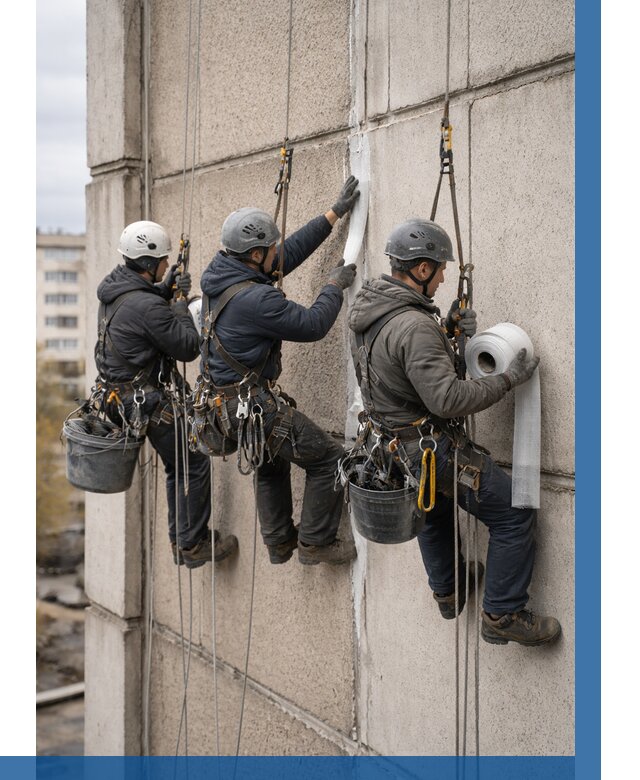 Ремонт межпанельных швов в Самаре от 758 р. | ВЫСОТНИК-Смр