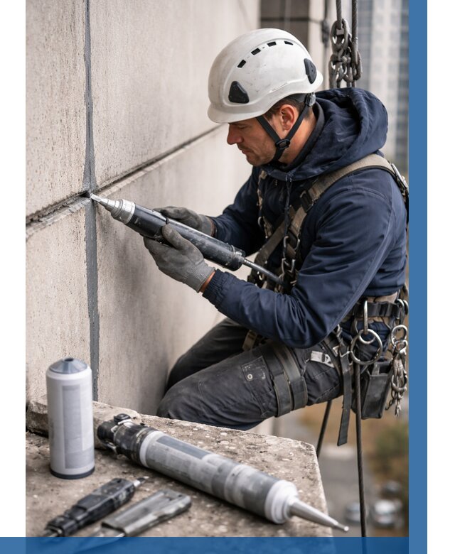 Вторичная герметизация швов в Самаре от 455 р. | ВЫСОТНИК-Смр