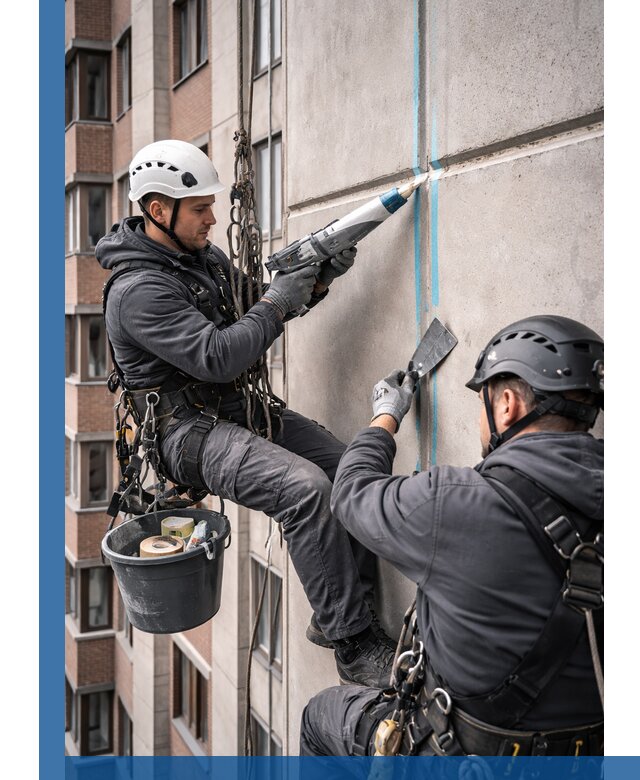 Вторичная герметизация швов фасада и кровли в Самаре