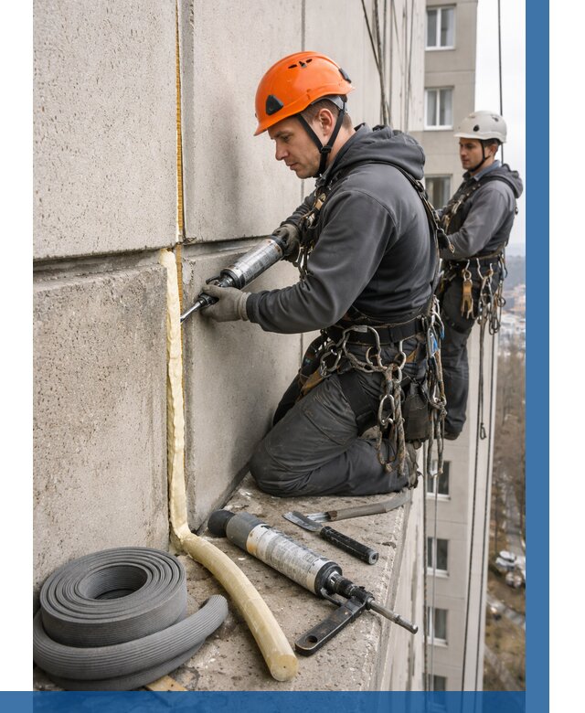 Теплый шов межпанельные швы в Самаре от 707 р. | ВЫСОТНИК-Смр