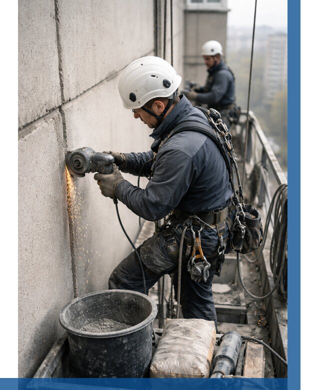 Штробление межпанельных швов в Самаре от 1213 р. | ВЫСОТНИК-Смр