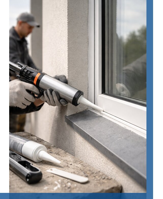 Герметизация монтажных швов окон в Самаре от 657 р. | ВЫСОТНИК-Смр