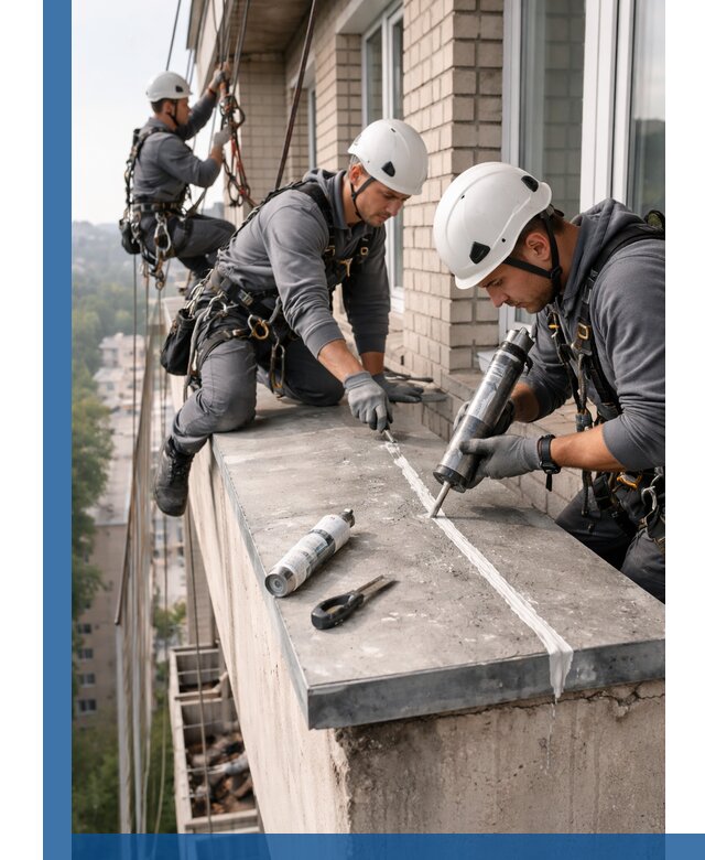 Герметизация балконного козырька в Самаре профессионально