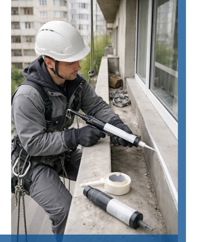 Герметизация швов лоджии в Самаре от 4548 р. | ВЫСОТНИК-Смр