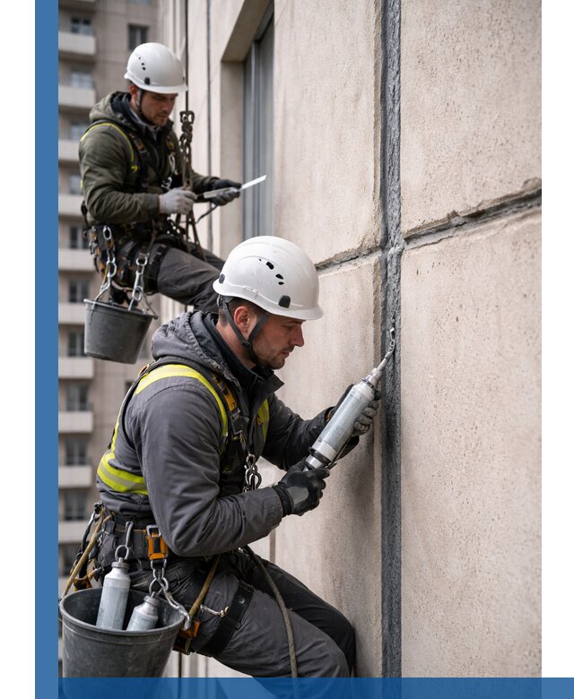 Герметизация деформационных швов фасада в Самаре качественно