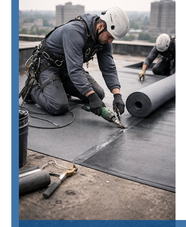 Ремонт мягкой кровли в Самаре с выездом промальпинистов