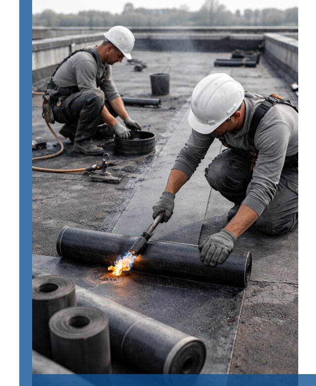 Ремонт рулонной кровли в Самаре герметизация и восстановление