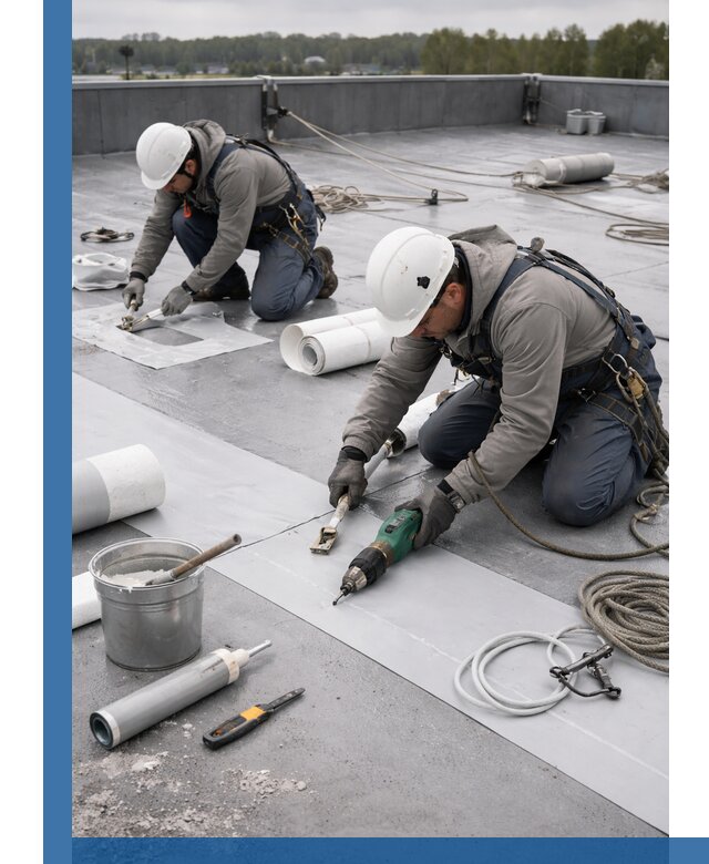 Ремонт мембранной кровли в Самаре качественно и с гарантией