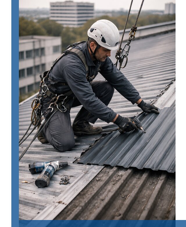 Ремонт профнастила на кровле в Самаре, работы под ключ