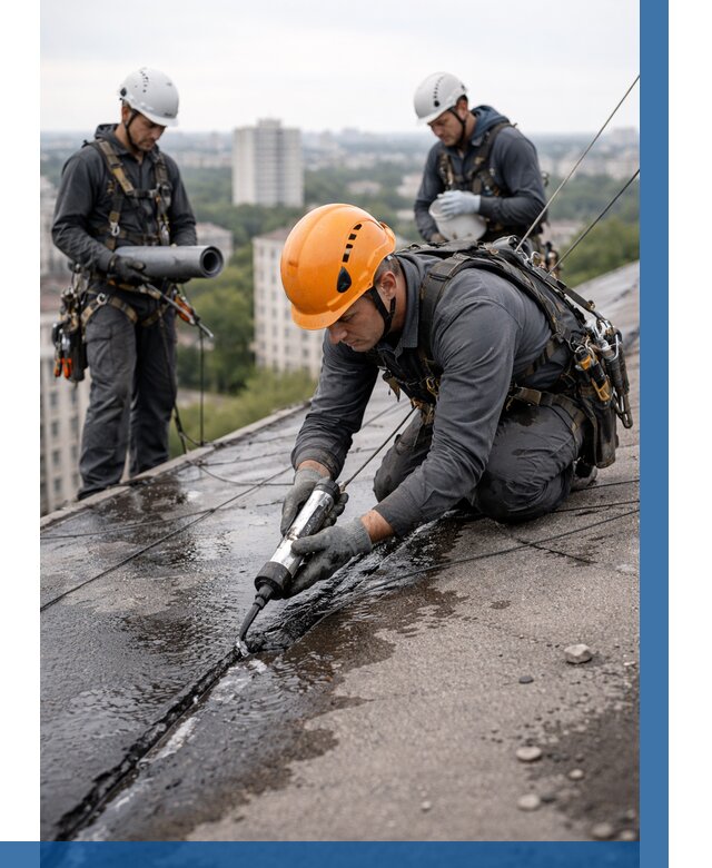 Устранение протечек кровли в Самаре от 12127 р. | ВЫСОТНИК-Смр