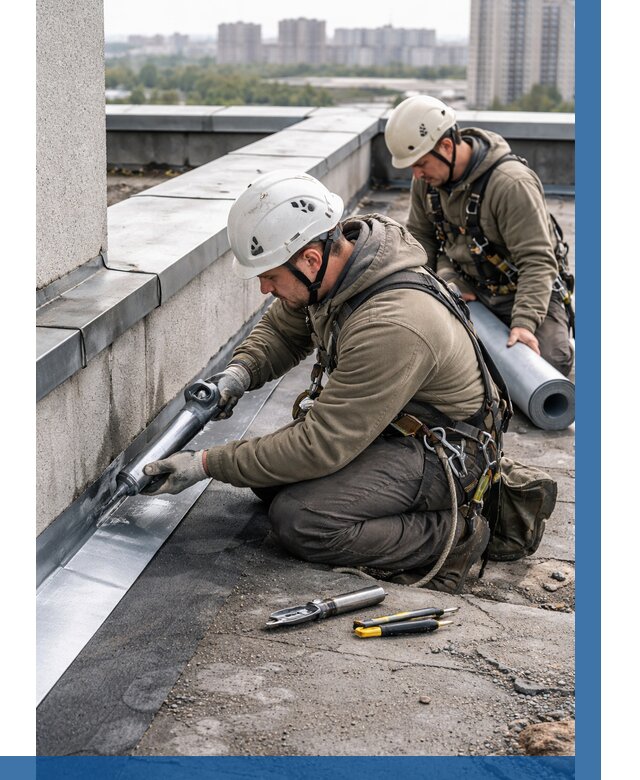 Ремонт кровельных примыканий в Самаре от 1213 р. | ВЫСОТНИК-Смр