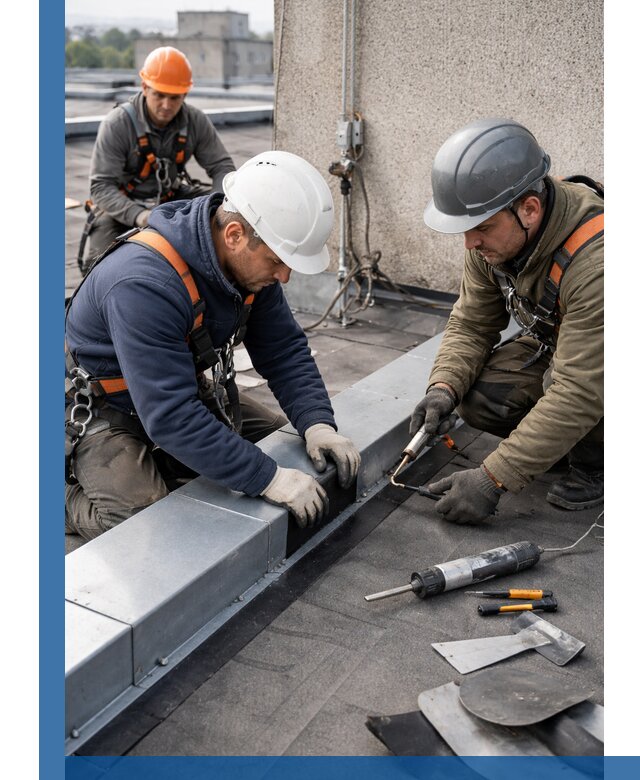 Ремонт кровельных примыканий в Самаре профессионально