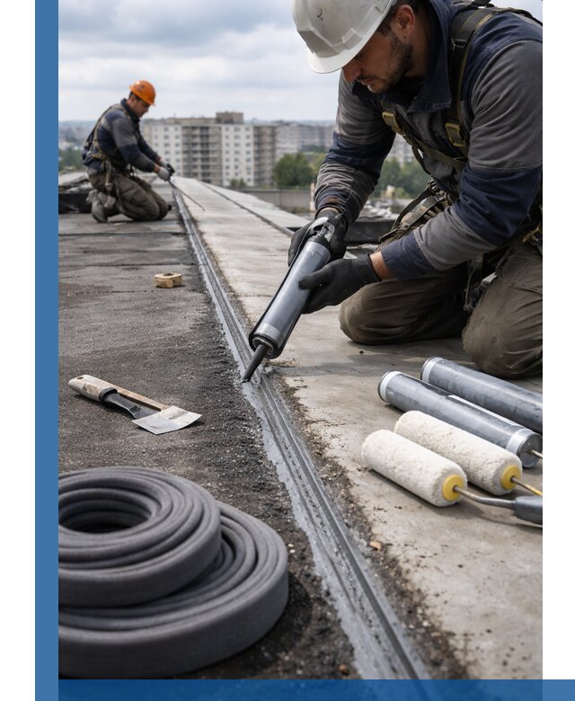 Герметизация швов кровли в Самаре с гарантией герметичности