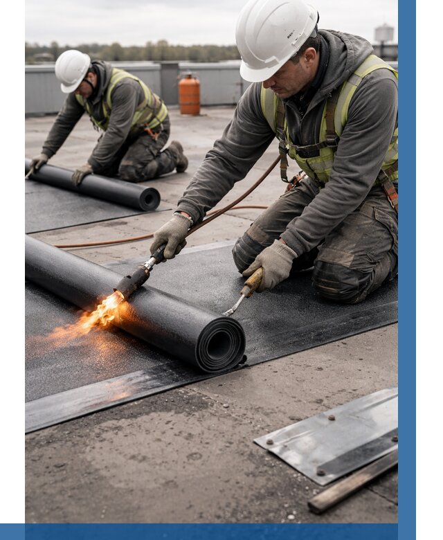 Монтаж наплавляемой кровли в Самаре от 859 р. — ВЫСОТНИК-Смр