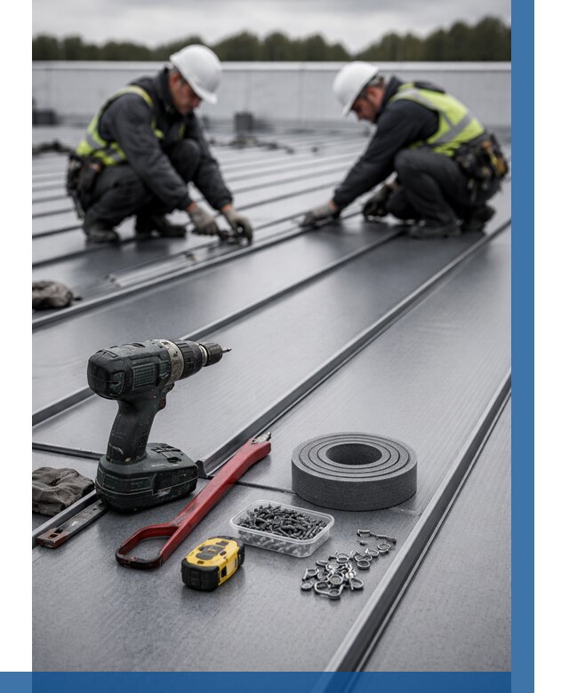 Монтаж фальцевой кровли в Самаре от 1819 р. | ВЫСОТНИК-Смр