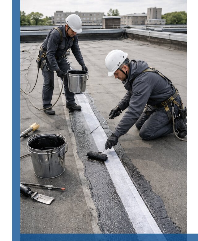 Гидроизоляция кровли мастикой в Самаре надежная защита