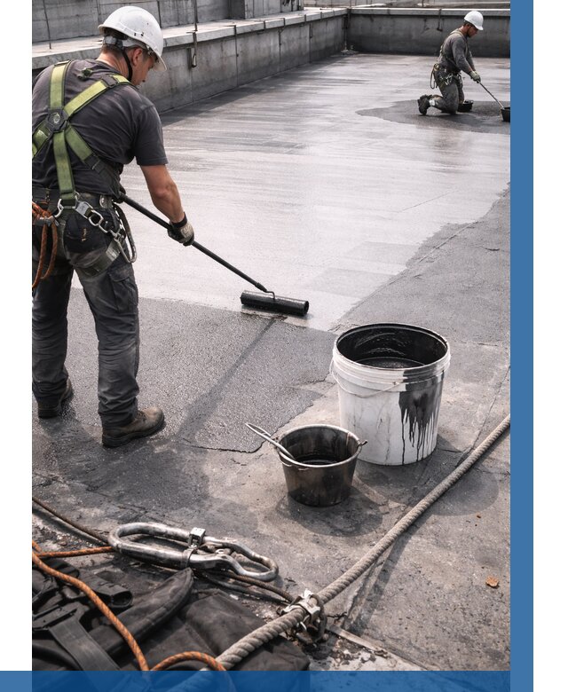 Гидроизоляция кровли жидкой резиной в Самаре от 505 р. | ВЫСОТНИК-Смр