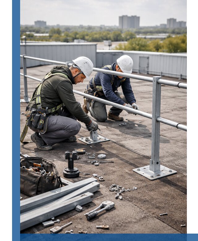 Монтаж кровельного ограждения в Самаре под ключ с гарантией