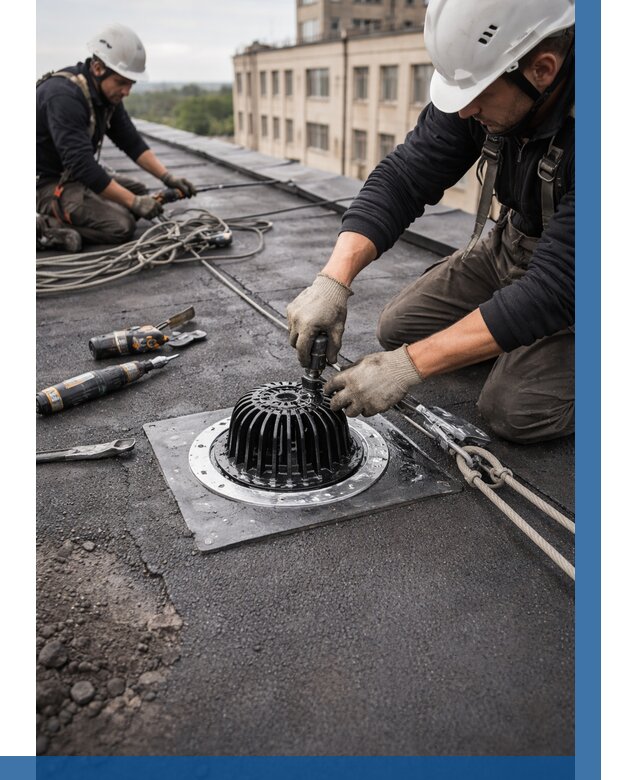 Установка водосточных воронок в Самаре цена от 3537 р. | ВЫСОТНИК-Смр