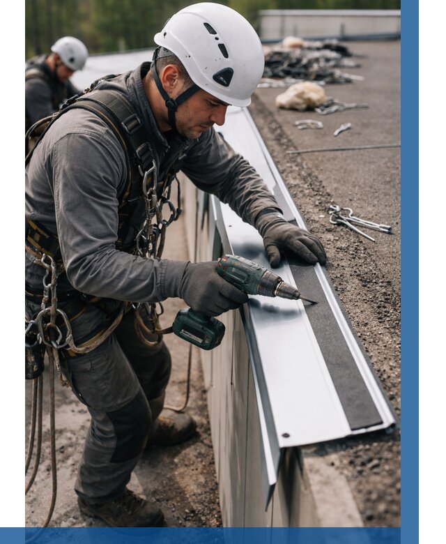 Монтаж капельника на кровле в Самаре от 303 р. | ВЫСОТНИК-Смр