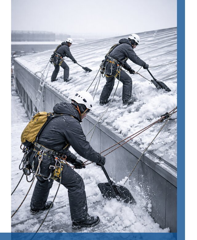 Очистка навесов от снега в Самаре от 4548 р. | ВЫСОТНИК-Смр