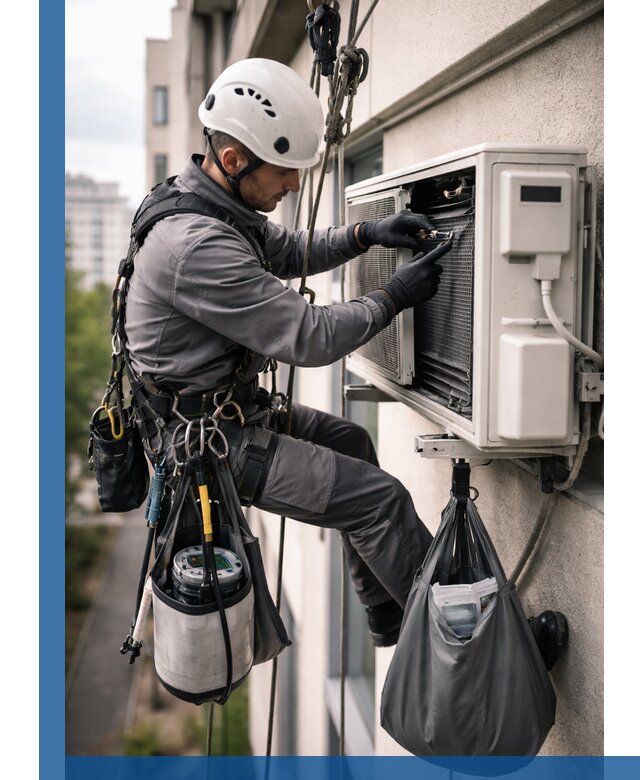 Обслуживание внешнего блока кондиционера в Самаре профессионально