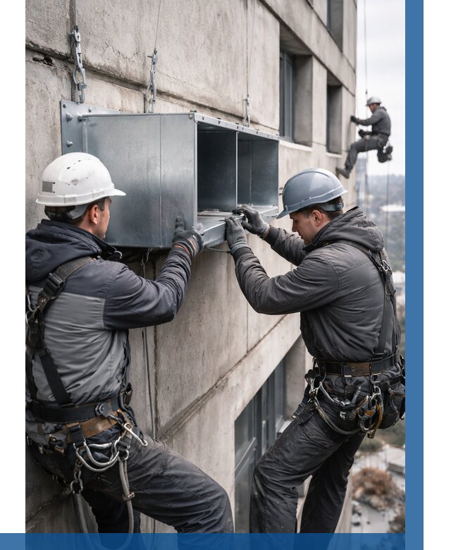 Монтаж вентиляционных коробов в Самаре от 3032 р. | ВЫСОТНИК-Смр