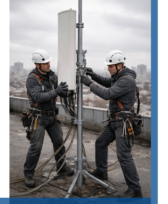 Монтаж антенн связи на крыше в Самаре от 8590 р. | ВЫСОТНИК-Смр