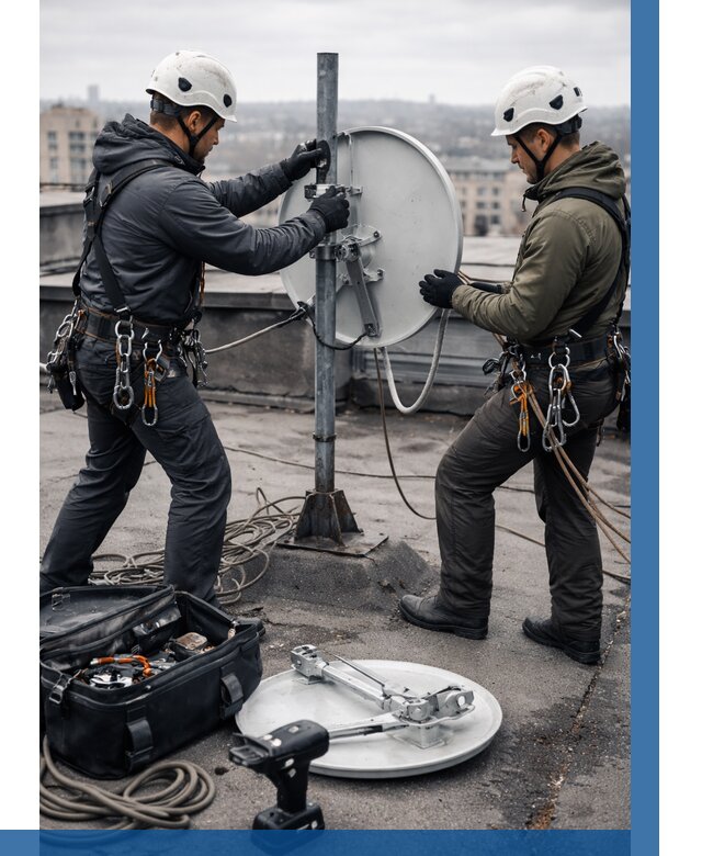 Демонтаж антенн на крыше в Самаре от 4548 р. | ВЫСОТНИК-Смр