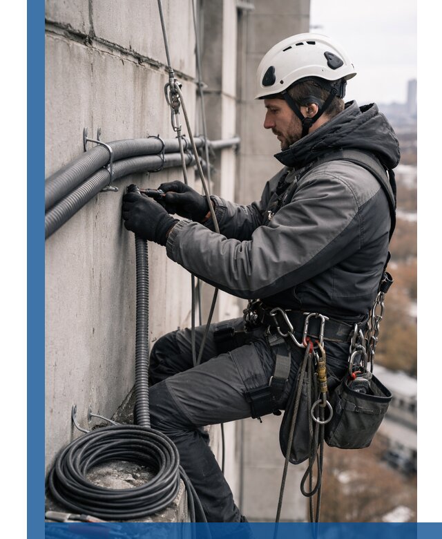 Профессиональный монтаж гофры для кабеля в Самаре с гарантией