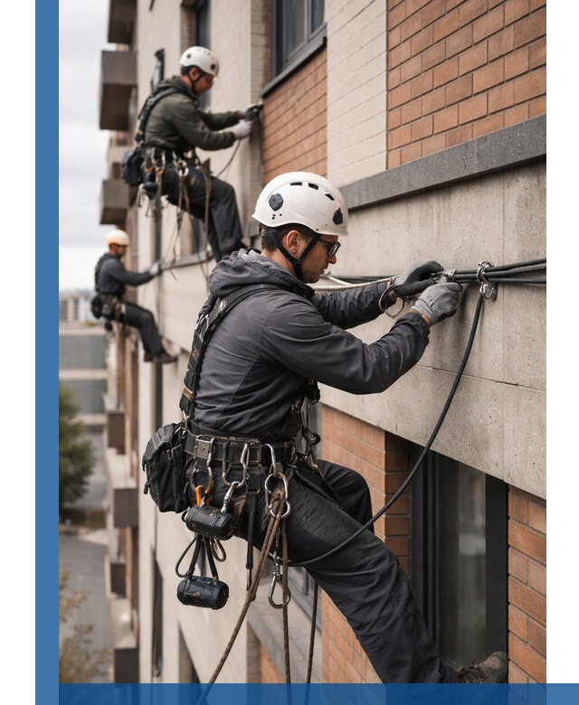 Крепление кабеля на фасаде монтаж и крепеж в Самаре