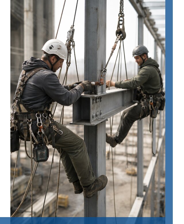 Монтаж металлоконструкций на высоте в Самаре от 3537 р. | ВЫСОТНИК-Смр