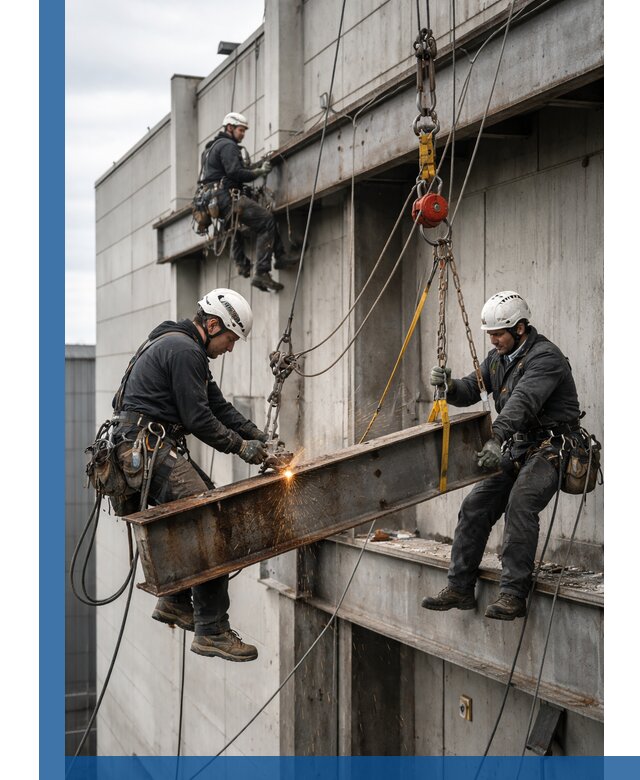 Демонтаж металлоконструкций на высоте в Самаре под ключ