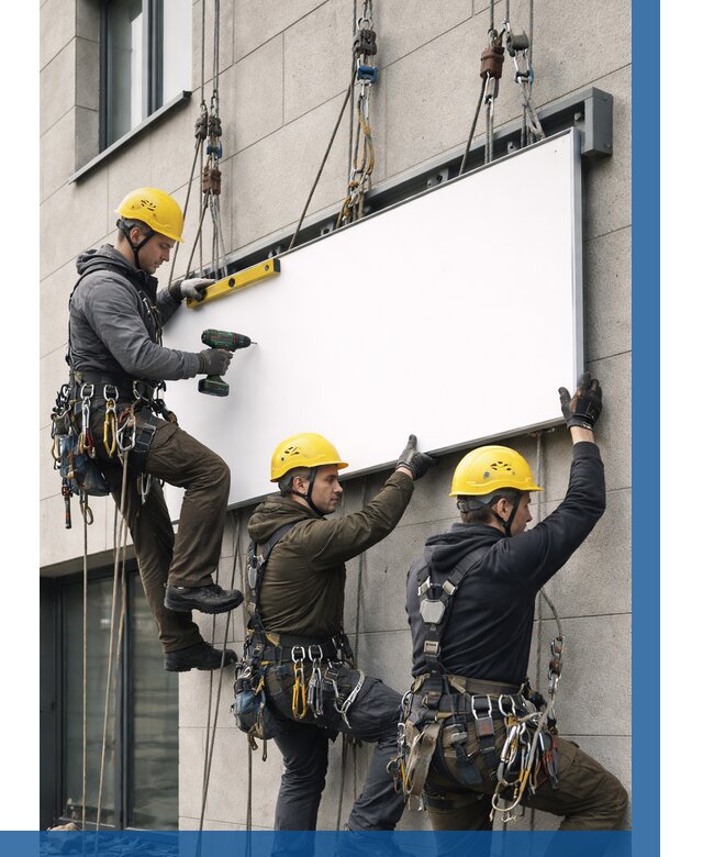 Монтаж рекламной вывески в Самаре от 8085 р. | ВЫСОТНИК-Смр