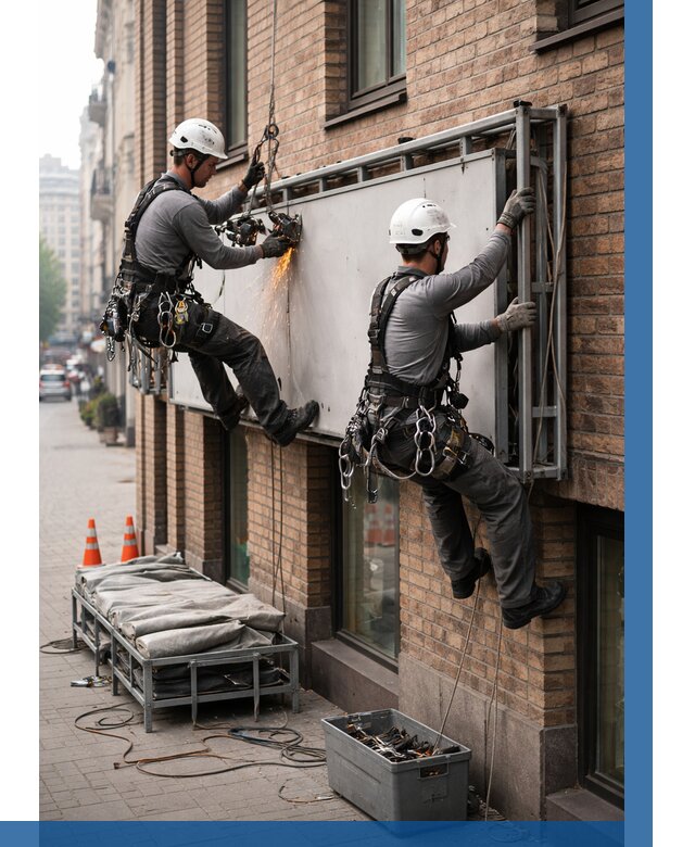 Демонтаж рекламной вывески в Самаре от 6569 р. | ВЫСОТНИК-Смр