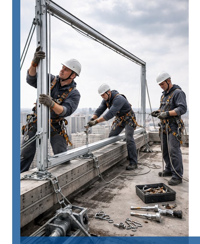 Монтаж крышных рекламных конструкций под ключ в Самаре